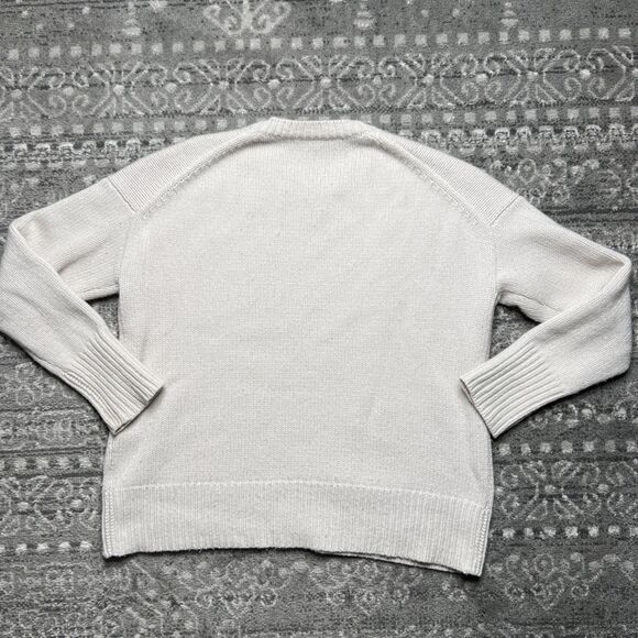 NakedCashmere Chunky Knit Cashmere Sweater Womens Small Crew Neck Ivory - Picture 9 of 9